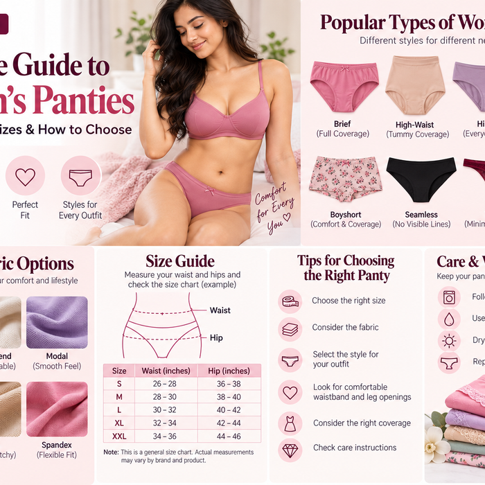 Complete Guide to Women's Panties: Types, Fabrics, Sizes & How to Choose
