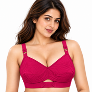 KNOX cotton bra with round stitching front view