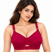 KNOX cotton bra with round stitching front view