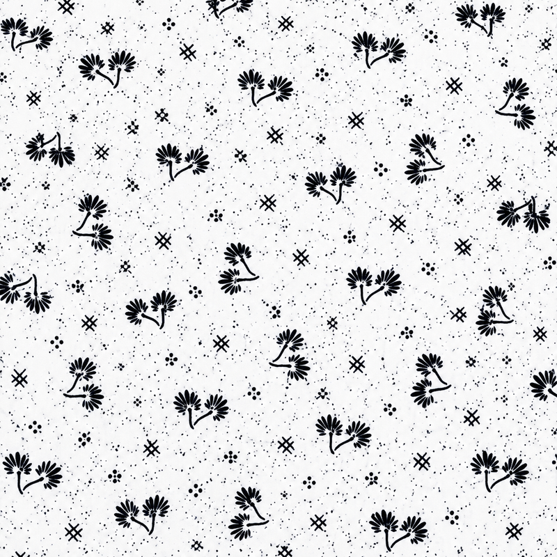 Beauty Women's Cotton Printed Nighty with Front Zip and Side Pocket – Black & White Floral Print